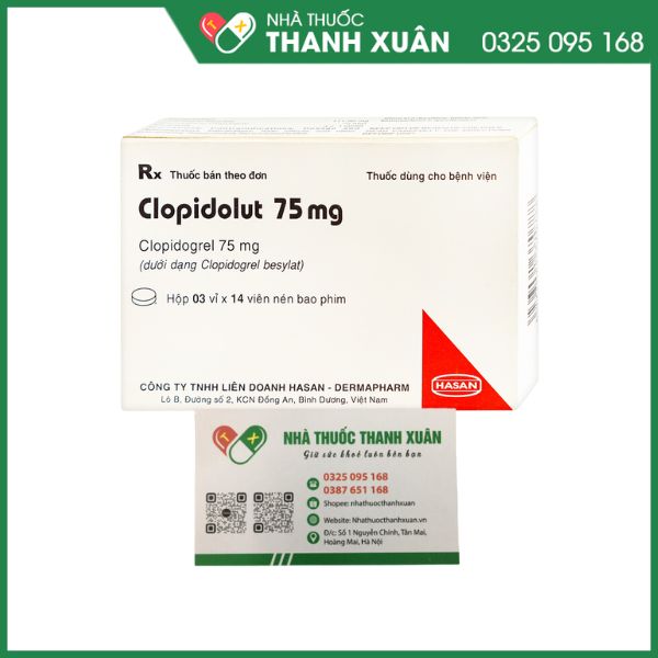Clopidolut 75mg ngăn ngừa nhồi máu cơ tim